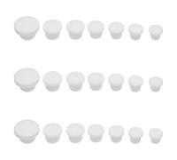 LOORGVEL 21Pcs Silicone Bottle Stoppers Salt Shaker Stoppers and Pepper Shaker Cap Replacements Reusable Hollow Seal Plugs for Kitchen Bottles Flexible Closure Caps for Fresh Storage