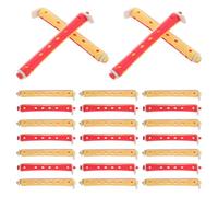 LOORGVEL 24pcs Hollow Plastic Curlers Heatless Perm Rods for Natural Hair DIY Hair Styling Tools Small Curling Rods Set for Tight Curls Home Salon Use