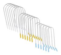 LOORGVEL 24pcs Hot Roller Curler Clips Replacement U Shaped Securing Pins for Hair Curlers Salon Styling Tool for Women Men Various Hair Types