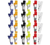 LOORGVEL 24pcs Mini Heavy Duty Spring Clamps Set with Multi-Color Small Clips for Camping, Gardening, Woodworking and Crafting Projects