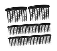 LOORGVEL 24pcs Vintage Plastic Wave Bridal Hair Combs with Teeth Twist Side Clips for Fine Thin Hair Elegant Wedding Veil Accessories for Women