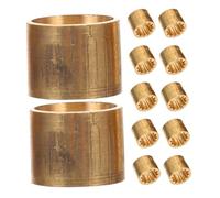 LOORGVEL 25pcs Copper Snooker Ferrules for Pool Cues Precision Engineered Replacement Cue Tips Accessories with Polished Finish Protection for Enhanced Accuracy and Longevity