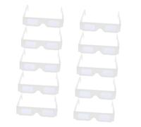 LOORGVEL 25pcs Diffraction Paper Glasses Lightweight Festival Party Eyewear Props for Photo Booth Decorations and Fun Accessories