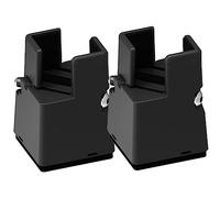 LOORGVEL 2pcs Adjustable Bed Risers Silent Wear Resistant Furniture Leg Risers Height Desk Sofa Cabinet Lifters with Tilt Baffle for Floor Protection and Extra Storage Space