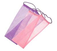 LOORGVEL 2pcs African Mesh Body Scrubber Reusable Exfoliating Shower Towels for Men Women Deep Cleansing Net Sponge for Back Feet Soft Durable Skin Brush Bath Scrubber