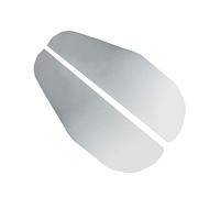 LOORGVEL 2pcs Aluminium Alloy Side Mirror Rain Guard Visor Flexible Rearview Mirror Shield for Cars Suvs Trucks Protects Against Rain and Sunlight Easy to Install Silver