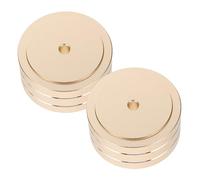 LOORGVEL 2pcs Aluminium Alloy Vibration Speaker Feet Pads with Detachable Rubber Ring for Amplifier CD Player Isolation Cushions Shock Absorber Feet