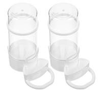 LOORGVEL 2pcs Automatic Bird Feeding Feeder Hanging Convenient Parakeet Cage Accessories for Bird Water Feeder and Parrot Supply