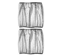 LOORGVEL 2pcs Birdcage Net Elastic Mesh Food Catcher Protective Cover for Canaries Parakeets Small Pet Birds Home Use