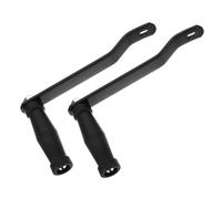 LOORGVEL 2pcs Boat Trailer Winch Handle Replacement Heavy Duty Galvanized Iron Manual Crank with Ergonomic Grip for Trailers Trucks Campers Durable Comfortable Use
