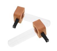 LOORGVEL 2pcs Car Vase Vent Clip Miniature Flower Holder for Vehicle Interior Compatibility Glass Tube Ornament for Dashboard and Air Vent Decoration