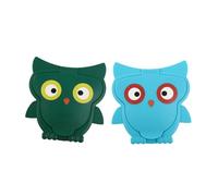 LOORGVEL 2Pcs Cartoon Owl Shaped Wet Wipe Lids Dustproof Protective Covers for Tissue Wipe Storage Lightweight and Portable for Home and Travel Use Safe Material