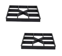 LOORGVEL 2pcs DIY Paving Mould for Garden Path Maker Plastic Concrete Pavement Mold for Stepping Stones Floor Mould for Patio Walkways and Outdoor Landscaping