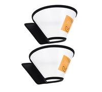 LOORGVEL 2pcs Dog Cat Collar Soft Breathable Protective Neck Circles Post Surgery Cone for Pet Wound Healing and Licking Prevention