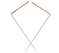 LOORGVEL 2Pcs Dowsing Rods Portable Divining Tool Lightweight Flexible Rotation Single Head Flat Bead for Water Treasure Ghost Hunting and Paranormal Activity Detection