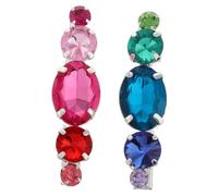 LOORGVEL 2pcs Elegant Rhinestone Hair Clips for Women Metal Barrettes Fashion Accessories for Parties Weddings and Everyday Use Youthful Sophistication and Dazzling