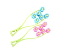 LOORGVEL 2pcs Facial Rollers for Anti-aging and Wrinkle Reduction Lightweight Manual Face Massage Roller in Pink and Blue Compact Skin Care Tool Enhance Facial Contours Portable for Home