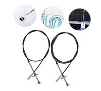 LOORGVEL 2pcs Flexible Plumbing Dredging Tool Bendable Sink Claw Pickup for Hair and Blockage Removal Elastic Reach Grabber for Kitchen Bathroom Drain Cleaning