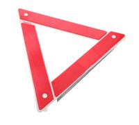 LOORGVEL 2pcs Foldable Car Emergency Reflective Warning Triangles with High Visibility for Roadside Safety Portable Tripod Reflectors for Vehicle Breakdown and Nighttime Use