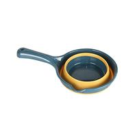 LOORGVEL 2pcs Foldable Kitchen Water Ladle with Long Handle Ergonomic Design for Easy Cooking and Gardening Smooth Surface for Simple Cleaning Plastic Water Scoop for Home and Restaurant