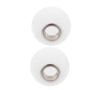 LOORGVEL 2pcs Frosted White Glass Globe Lamp Shades Opal Sphere Replacement Lampshades for Pendant Lights Milk Glass Ball Covers with Screw Base Compatible with Ceiling Fixtures Modern