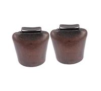 LOORGVEL 2pcs Galvanized Iron Cattle Bells for Cows Metal Cow Bells As Livestock for Lost Animals