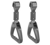 LOORGVEL 2pcs Gray Triangle Bus and Subway Hand Rings Car Assist Handles for Elderly Disabled Mobility Support Automotive Standing Aid Grip Aids