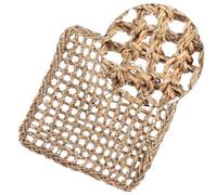 LOORGVEL 2pcs Handwoven Bunny Grass Mat for Small Pets Chewing and Activity Natural Hay Woven Pad for Guinea Pigs Chinchillas Hamsters Squirrels Dental Health and Entertainment