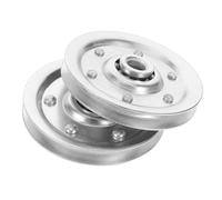 LOORGVEL 2pcs Heavy Duty Garage Door Pulley System Roller with Quiet Precision Bearings Weather Resistant Capacity for Sliding and Fit