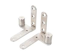 LOORGVEL 2pcs Heavy Duty Hidden Door Hinges Rotating Pivot for Cabinet Windows Smooth Rust Resistant Invisible Concealment Easy Installation