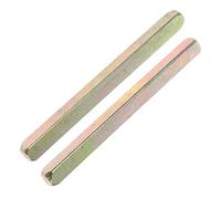 LOORGVEL 2pcs Iron Door Handle Spindle Bar Straight Knob Replacement Vintage Style Square Drive for Interior Doors Durable Resistant Hardware