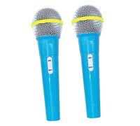 LOORGVEL 2Pcs Kids Plastic Microphone Toy Set Creative Party Prop for Pretend Play Simulation Microphone for Children's Stage Performance