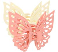 LOORGVEL 2pcs Large Matte Butterfly Hair Claw Clips Strong Hold Jaw Clips for Thick and Thin Hair for Women for Everyday and Special Occasions