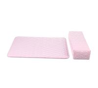 LOORGVEL 2pcs Leather Nail Art Hand Rest Cushion Manicure Pillow for Nail Salon Home Use Training Convenient Arm Support and Professionals