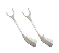 LOORGVEL 2pcs Lightweight Reacher Grabber Tool Handy Litter Picker for Seniors Ergonomic Trash Claw for Parks Streets and Public Areas Effortless Cleaning and Versatile Use