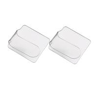 LOORGVEL 2pcs Makeup Acrylic Nail Art Mixing Plate Non-slip Base for Foundation Primer