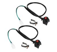 LOORGVEL 2pcs Motorcycle Atv Kill Horn Starter Switch Push Button Ignition Switch Durable Replacement for Dirt Bike with Mounting Hardware