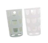 LOORGVEL 2pcs Multi-function Plastic Feeding Rack for Rabbits and Guinea Pigs Hay Feeder with Wraparound Design and Multiple Feeding Anti-waste Rack for Small Pets Suitable for Cages Blue