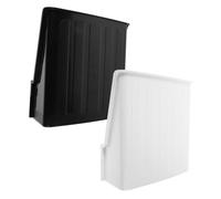 LOORGVEL 2pcs Outdoor Security Camera Rain Cover and Sunshade Plastic Waterproof Protective Shield for Cctv Cameras Universal Weatherproof Protective Shelter White Black