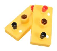 LOORGVEL 2pcs Physics Experiment Screw Lamp Holder for DIY Circuit Building Kit Plastic Mini Bulb Socket for Electricity Learning and Middle School Physics Science