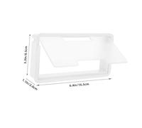 LOORGVEL 2Pcs Plastic Cable Hole Covers for Desk Wire Organizer Sturdy Desktop Cord Hole Grommets for Office and Computer Table Easy Installation White