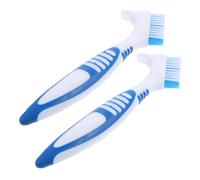 LOORGVEL 2pcs Portable Double Sided Turtle Shell Cleaning Brush Multi Functional Household Dirt Remover for Aquatic Turtle Care and Fish Tank Maintenance Lightweight Blue Brushes