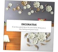 LOORGVEL 2pcs Resin Goldfish Wall Art Decor Elegant Northern Europe Style Wall-mounted Ornaments for Living Bedroom Office Decoration