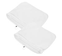 LOORGVEL 2pcs Reusable Drawstring Brewing Bags Large Fine Mesh Filter Bags Polyester Strainer for Home Brewing Nut Milk Grain Fruit Wine and Beer Supplies