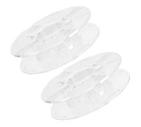 LOORGVEL 2pcs Reusable Plastic 3D Printer Filament Spools 0.25kg Hollow Empty Refillable Reels for 3D Printing Material Storage and Cord Winding