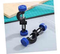 LOORGVEL 2pcs Right Angle Alloy Bosshead Clamp Holders with Blue Knobs for Laboratory Use Acid-resistant Lab Stand Clamps Adjustable Multi-purpose Clip Holders