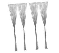 LOORGVEL 2pcs Shiny Fringe Curtains Glitter Tinsel Backdrop for Birthdays Weddings and Parties Holographic Metallic Decorations Easy to Hang Vibrant Color for Photo Booths