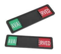 LOORGVEL 2pcs Sliding Door Signs for Office Meeting Rooms and Restrooms Privacy Status Indicators Reserved Status Synthetic Resin Conference Door Signs