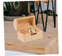LOORGVEL 2Pcs Small Wooden Candy and Trinket Storage Boxes with Locking Clasp Unfinished Wood Desktop Organizer Treasure Chest for Packing and Home Decoration