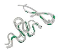 LOORGVEL 2Pcs Snake Shape Hair Claw Clips for Women Metal Jaw Clips with Strong Hold for Thick and Thin Hair Stylish Accessories for Makeup Cooking Punctuation and Daily Use